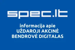 UŽDAROJI AKCINĖ BENDROVĖ DIGITALAS iliustracija