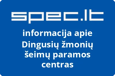 Dingusių žmonių šeimų paramos centras