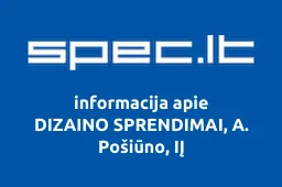 DIZAINO SPRENDIMAI, A. Pošiūno, IĮ
