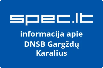DNSB Gargždų Karalius | spec.lt