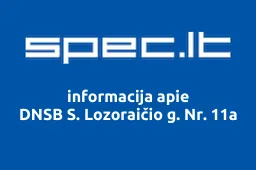 DNSB S. Lozoraičio g. Nr. 11a | spec.lt
