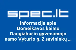 Domeikavos kaimo Daugiabučio gyvenamojo namo Vyturio g. 2 savininkų bendrija Vyturiai 2 | spec.lt