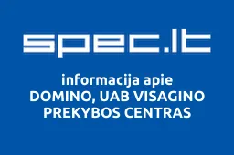 DOMINO, UAB VISAGINO PREKYBOS CENTRAS iliustracija
