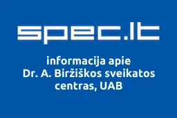 Dr. A. Biržiškos sveikatos centras, UAB | spec.lt