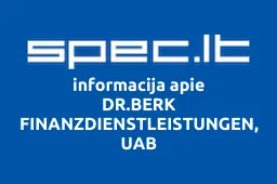 DR.BERK FINANZDIENSTLEISTUNGEN, UAB iliustracija