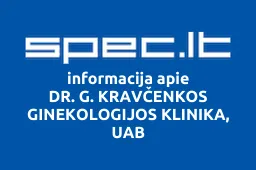DR. G. KRAVČENKOS GINEKOLOGIJOS KLINIKA, UAB iliustracija