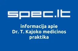 Dr. T. Kajoko medicinos praktika | spec.lt