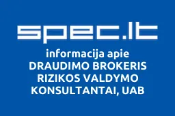 DRAUDIMO BROKERIS RIZIKOS VALDYMO KONSULTANTAI, UAB iliustracija