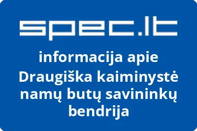 Draugiška kaiminystė namų butų savininkų bendrija