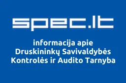 Druskininkų Savivaldybės Kontrolės ir Audito Tarnyba | spec.lt