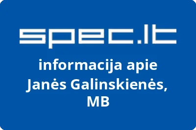 Janės Galinskienės, MB