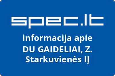 DU GAIDELIAI, Z. Starkuvienės, IĮ