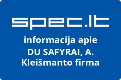DU SAFYRAI, A. Kleišmanto firma