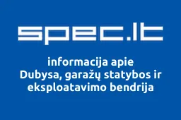 Dubysa, garažų statybos ir eksploatavimo bendrija | spec.lt