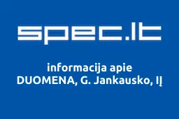DUOMENA, G. Jankausko, IĮ | spec.lt