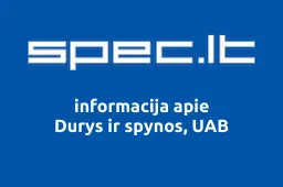 Durys ir spynos, UAB | spec.lt