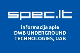 DWB UNDERGROUND TECHNOLOGIES, UAB iliustracija