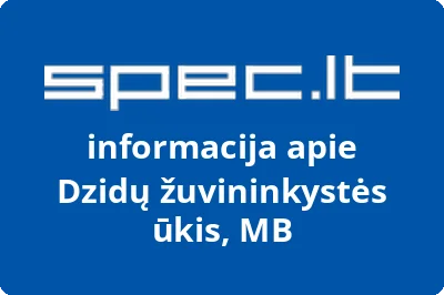 Dzidų žuvininkystės ūkis, MB