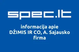 DŽIMIS IR CO, A. Sajausko firma iliustracija