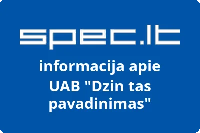 Dzin tas pavadinimas, UAB