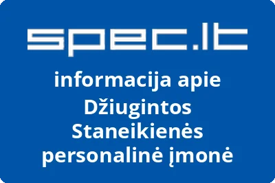 Džiugintos Staneikienės personalinė įmonė