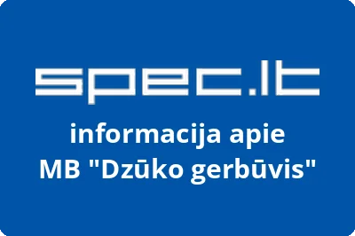 Dzūko gerbūvis, MB | spec.lt