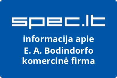 E. A. Bodindorfo komercinė firma