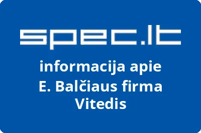 E. Balčiaus firma Vitedis
