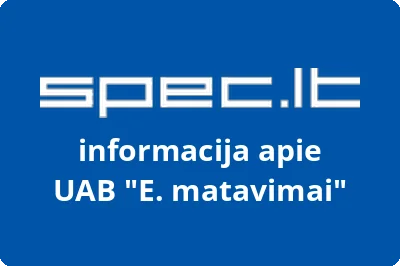 E. matavimai, UAB | spec.lt