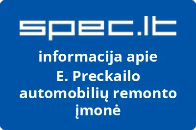 E. Preckailo automobilių remonto įmonė