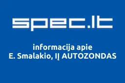 E. Smalakio, IĮ AUTOZONDAS | spec.lt