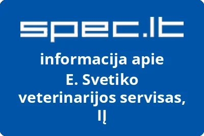 Edmundo Svetiko veterinarijos servisas