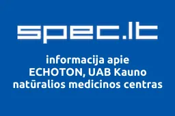 ECHOTON, UAB Kauno natūralios medicinos centras iliustracija