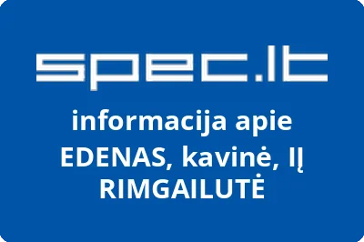 EDENAS, kavinė, IĮ RIMGAILUTĖ