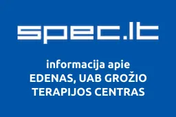 EDENAS, UAB GROŽIO TERAPIJOS CENTRAS