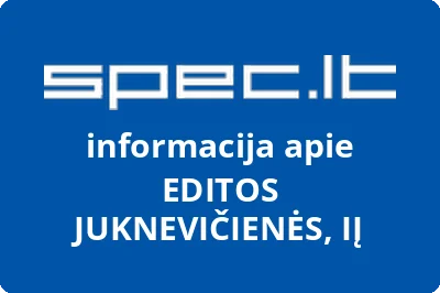 EDITOS JUKNEVIČIENĖS, IĮ | spec.lt
