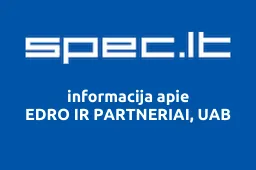 EDRO IR PARTNERIAI, UAB | spec.lt
