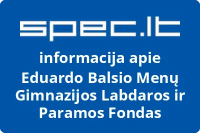 Eduardo Balsio menų gimnazijos labdaros ir paramos fondas