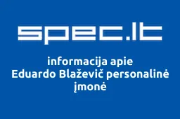 Eduardo Blaževič personalinė įmonė iliustracija