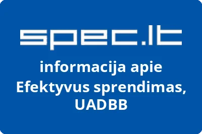 UADBB EFEKTYVUS SPRENDIMAS