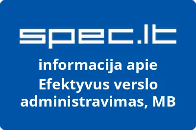 Efektyvus verslo administravimas, MB