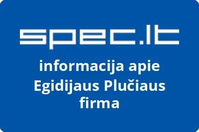 Egidijaus Plučiaus firma