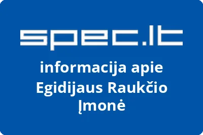 Egidijaus Raukčio Įmonė