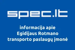 Egidijaus Rotmano transporto paslaugų įmonė