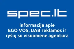 EGO VOS, UAB reklamos ir ryšių su visuomene agentūra | spec.lt