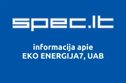 EKO ENERGIJA7, UAB | spec.lt