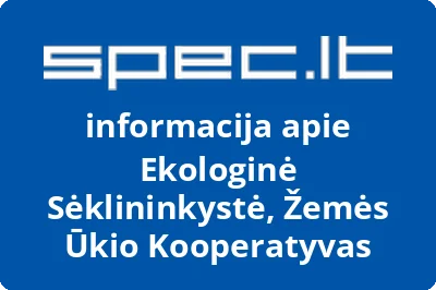 Ekologinė Sėklininkystė, Žemės Ūkio Kooperatyvas