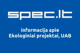 Ekologiniai projektai, UAB | spec.lt