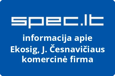 Ekosig, J. Česnavičiaus komercinė firma