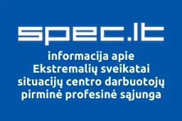 Ekstremalių sveikatai situacijų centro darbuotojų pirminė profesinė sąjunga iliustracija